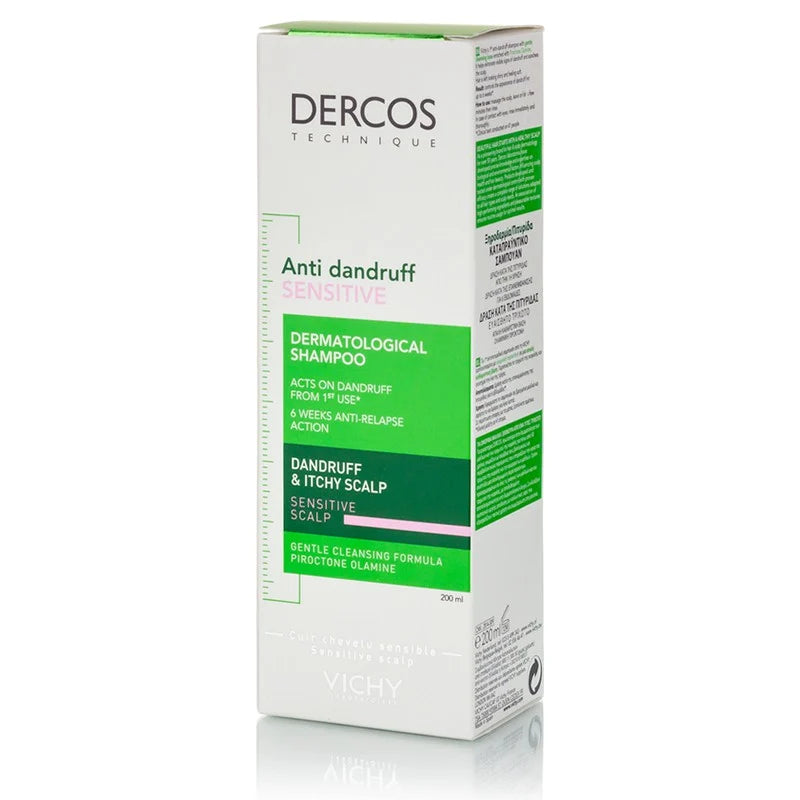 Vichy Dercos Anti Dandruff Sensitive 200ml - χωρίς Θειικά Άλατα