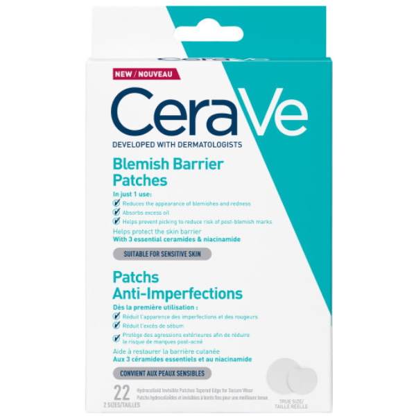 CeraVe Blemish Barrier Patches 22τμχ - Αυτοκόλλητα Επιθέματα Κατά Tων Ατελειών