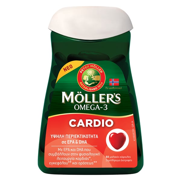 Mollers Forte Omega-3 Cardio 60 caps - Μουρουνέλαιο & Ιχθυέλαιο