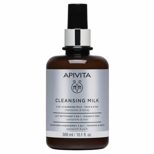 Apivita Cleansing Milk 3 in 1 with Chamomile & Honey 300ml