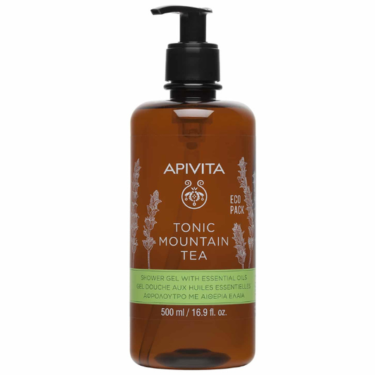 Apivita Tonic Mountain Tea Shower Gel - Τονωτικό Αφρόλουτρο με Τσάι Βουνού