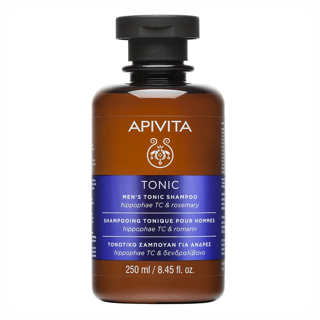 Apivita Men's Tonic Hippophae TC & Roremary Shampoo