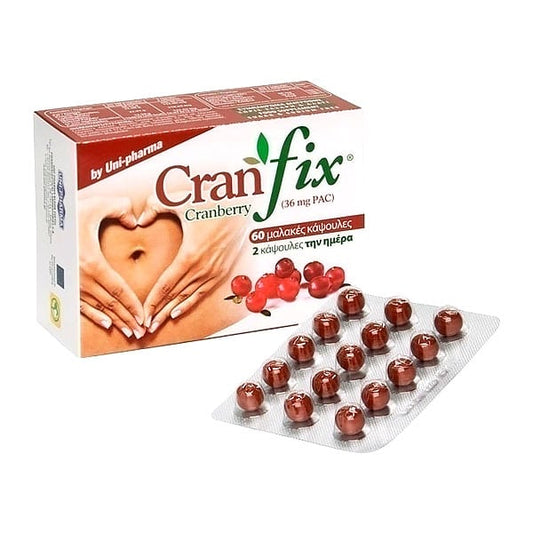 Cranfix Cranberry 60 caps -για την λειτουργία του ουροποιητικού