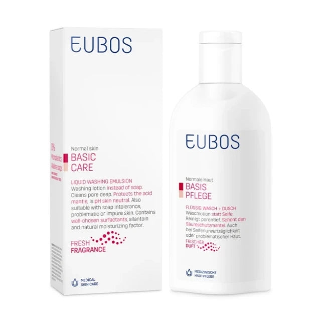 Eubos Liquid Red Washing Emulsion 200ml - Υγρό Καθαρισμού Προσώπου Σώματος