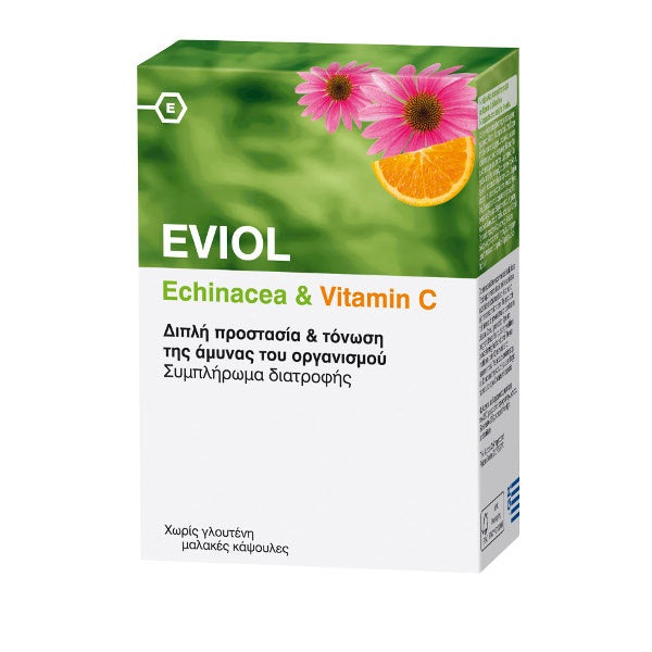 Eviol Echinacea & Vitamin C 60 Soft Caps - Ενίσχυση του Ανοσοποιητικού Συστήματος