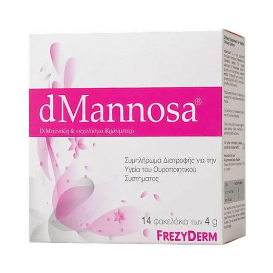 Frezyderm dMannosa 14 sachets - για την λειτουργία του ουροποιητικού