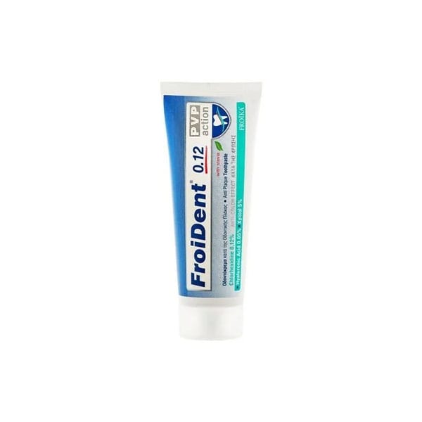 Froident 0.12 PVP Action Toothpaste με Στέβια 75ml - κατά της Οδοντικής Πλάκας