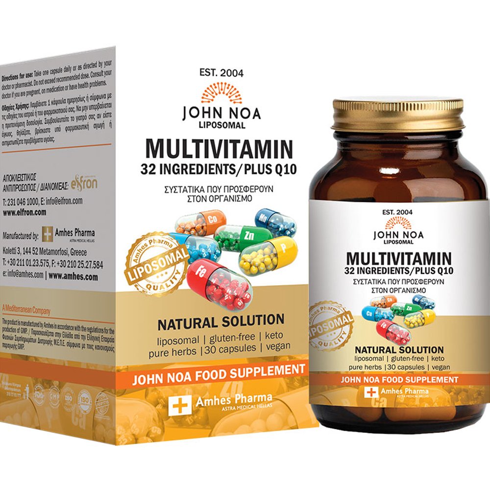 John Noa Caps Multivitamin Plus Q10 30 Caps
