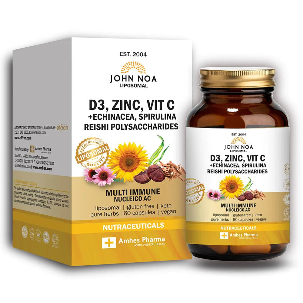 John Noa Liposomal D3, Zinc, Vitamin C 60 Κάψουλες