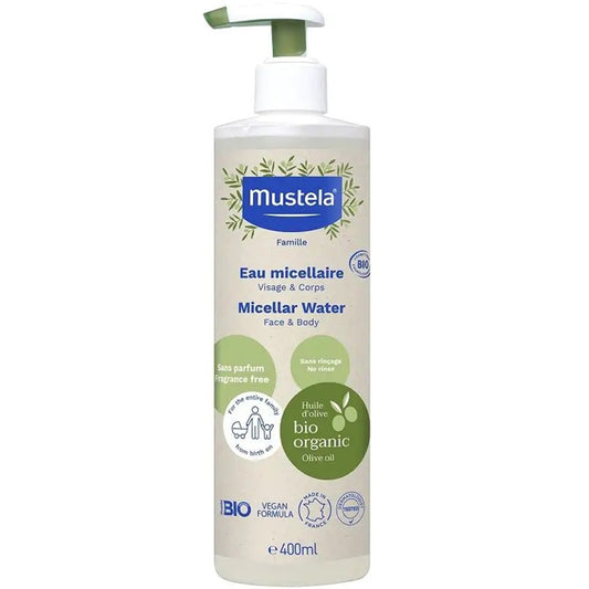 Mustela Bio Organic Micellar Water 400ml - Νερό Καθαρισμού με Βιολογικό Ελαιόλαδο