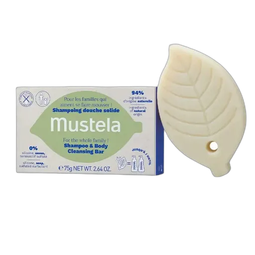 Mustela Shampoo & Body Cleansing Bar 75gr - Στερεό Σαπούνι
