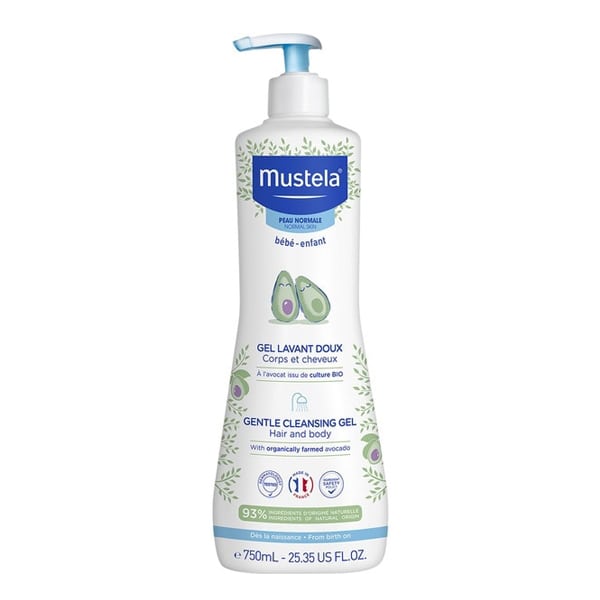 Mustela Gentle Cleansing Gel Avocado - με Αντλία