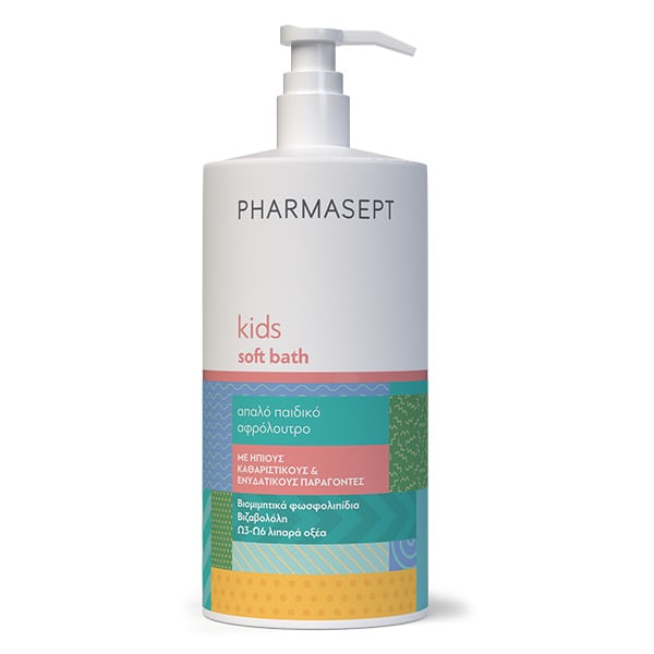 Pharmasept Kids Soft Bath Gel 1000ml - Απαλό Παιδικό Αφρόλουτρο