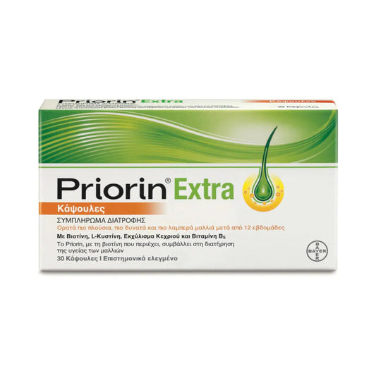 Bayer Priorin Extra Hair loss supplement - Κάψουλες κατά της τριχόπτωσης
