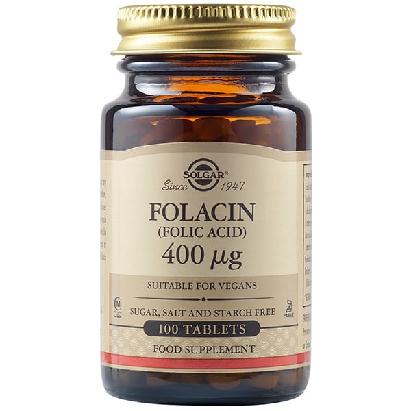 Solgar Folic Acid 400μg 100 tablets