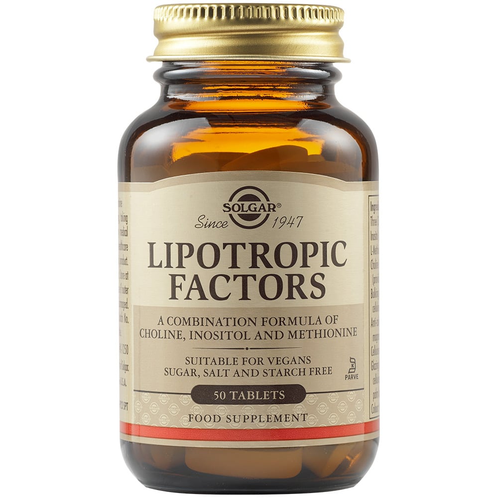 Solgar Lipotropic Factors - για Ενίσχυση του Μεταβολισμού
