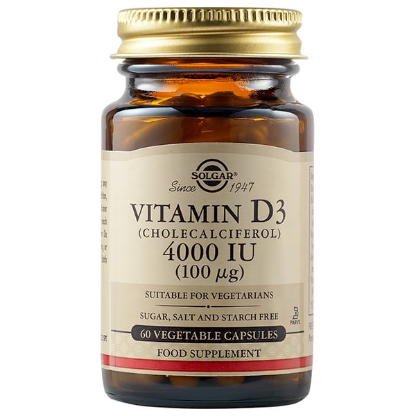 Solgar Vitamin D3 4000IU (100mg) 60 Veg.Caps