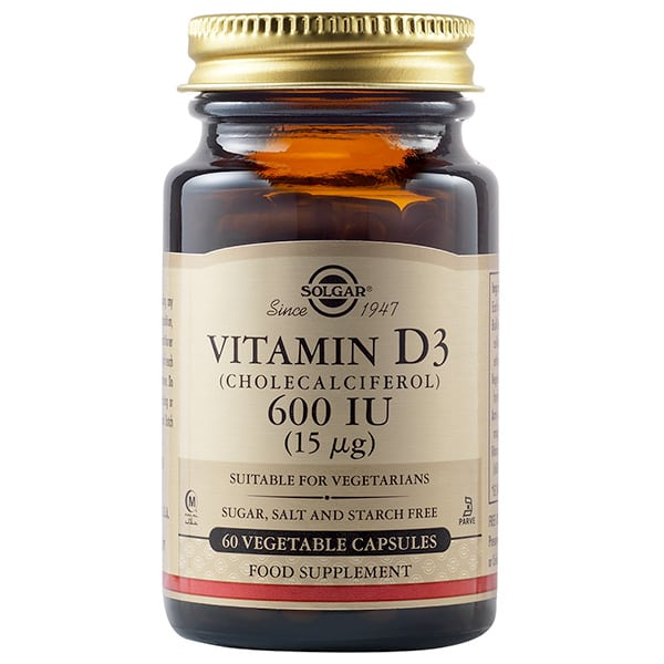 Solgar Vitamin D3 (Cholecalciferol) 600iu 60 Veg.Caps