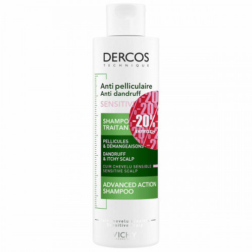 Vichy Dercos Anti Dandruff Sensitive 200ml - χωρίς Θειικά Άλατα