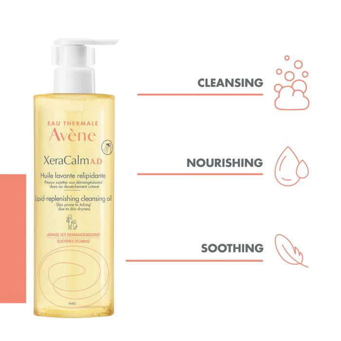 Avene XeraCalm AD Liquid-Replenishing Oil Cleansing 400ml
