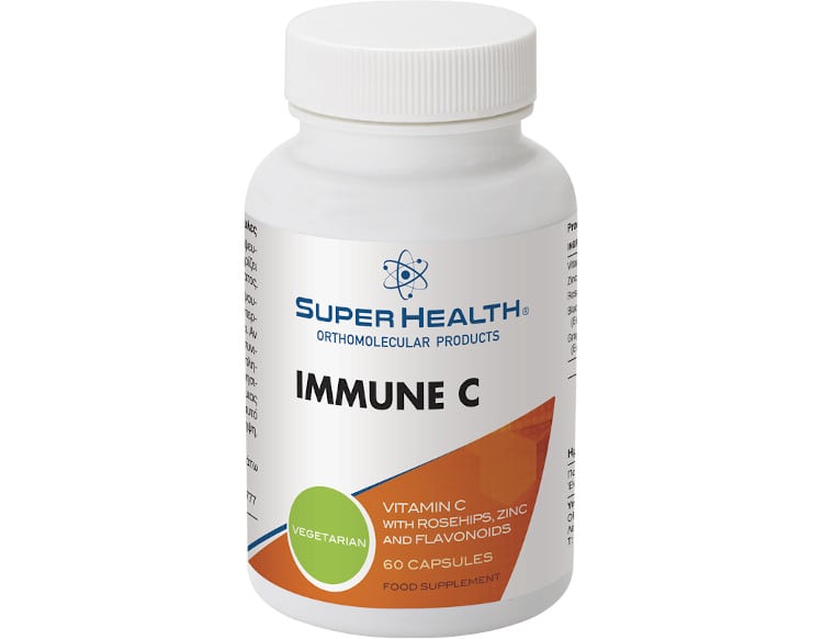 Super Health Immune C 1000 Πολυβιταμίνη για Ενέργεια & Ενίσχυση του Ανοσοποιητικού 500mg 60 x 1 κάψουλες