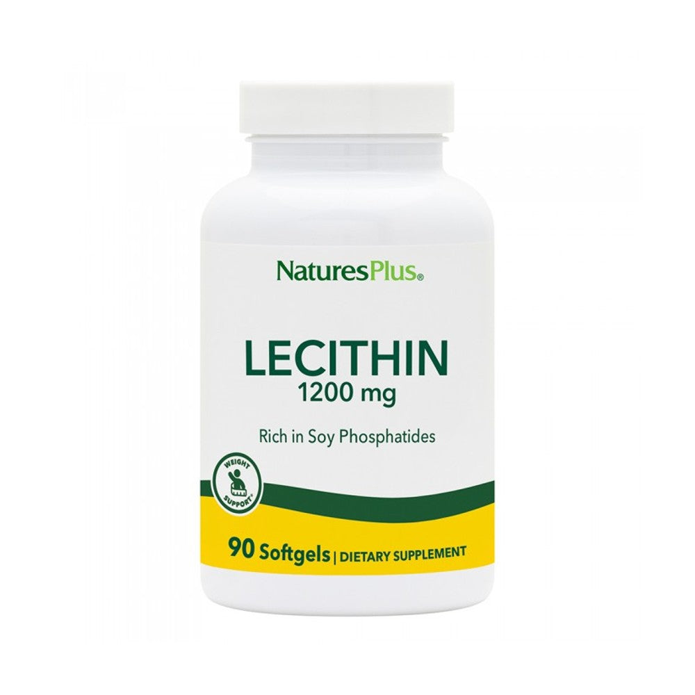 Nature's Plus Lecithin 1200mg 90 softgels - Συμπλήρωμα Διατροφής Λεκιθίνης