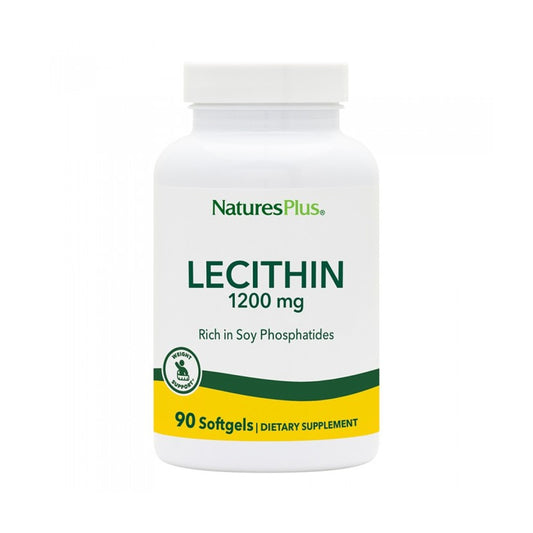 Nature's Plus Lecithin 1200mg 90 softgels - Συμπλήρωμα Διατροφής Λεκιθίνης
