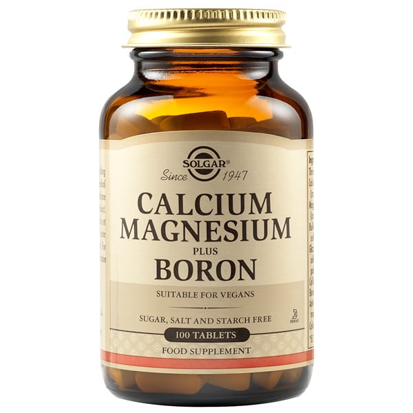 Solgar Calcium Magnesium Plus Boron 100 ταμπλέτες