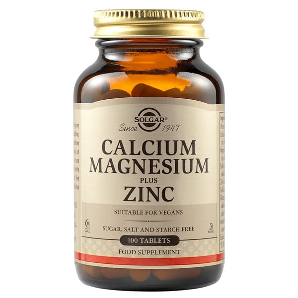 Solgar Calcium Magnesium Plus Zinc 100 ταμπλέτες