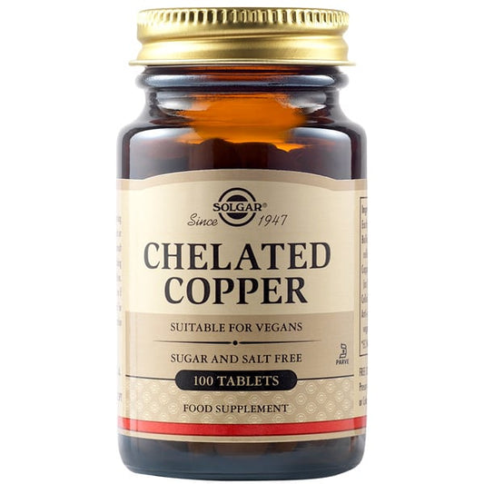 Solgar Chelated Copper 2.5mg 100 ταμπλέτες