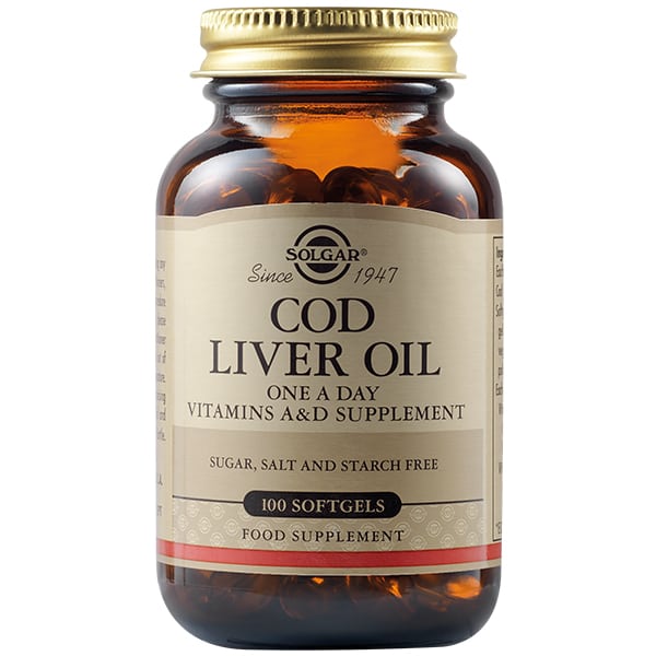 Solgar Cod Liver Oil 100 softgels - Μουρουνέλαιο