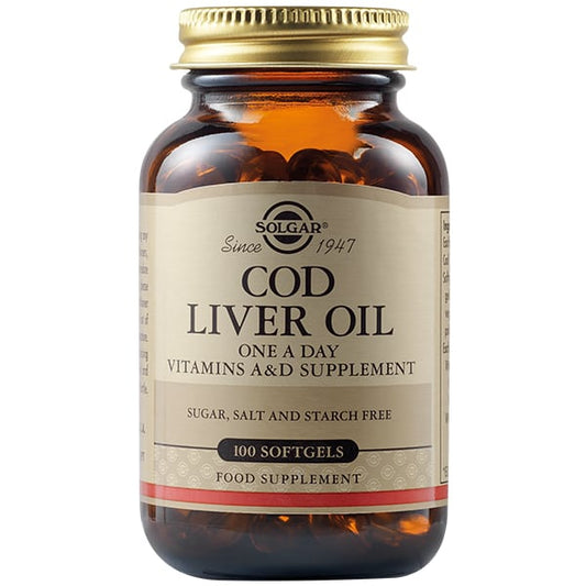 Solgar Cod Liver Oil 100 softgels - Μουρουνέλαιο