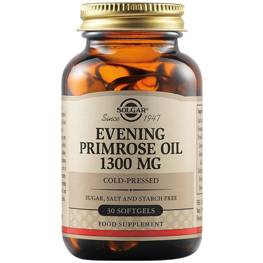 Solgar Evening Primrose Oil 1300mg Cold Pressed 30 softcaps - για την Εμμηνόπαυση