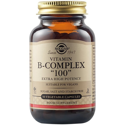 Solgar Vitamin B-Complex ''100'' 50 V.caps - Ανοσοποιητικό & Νευρικό