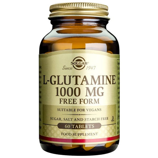 Solgar L-Glutamine 1000mg 60 Ταμπλέτες - Συμπλήρωμα Διατροφής L-Γλουταμίνη
