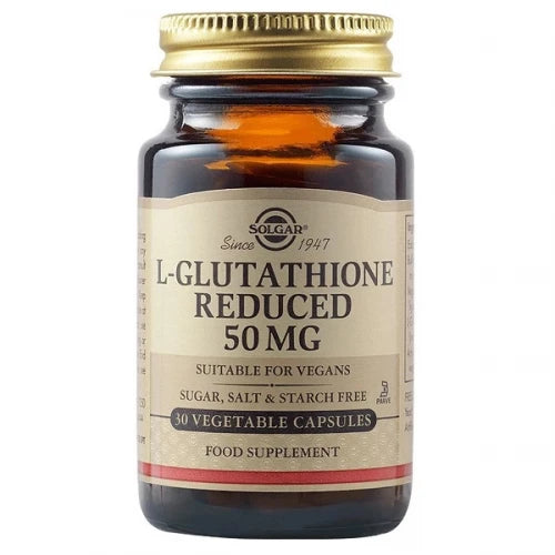 Solgar L-Glutathione 50mg 30V.Caps - για Ηπατική Αποτοξίνωση