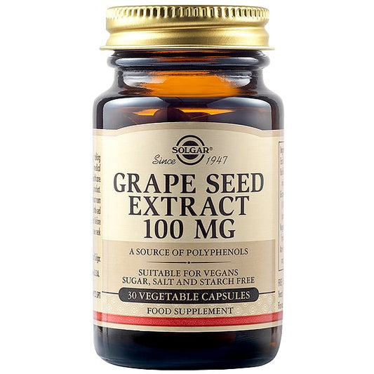 Solgar Grape Seed Extract Phytonutrient Antioxidant Protection - 30 φυτικές κάψουλες