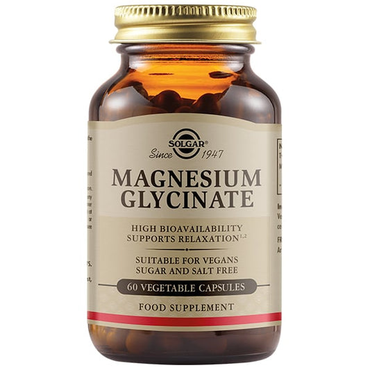 Solgar Magnesium Glycinate  60V.caps - Διγλυκινικό Μαγνήσιο