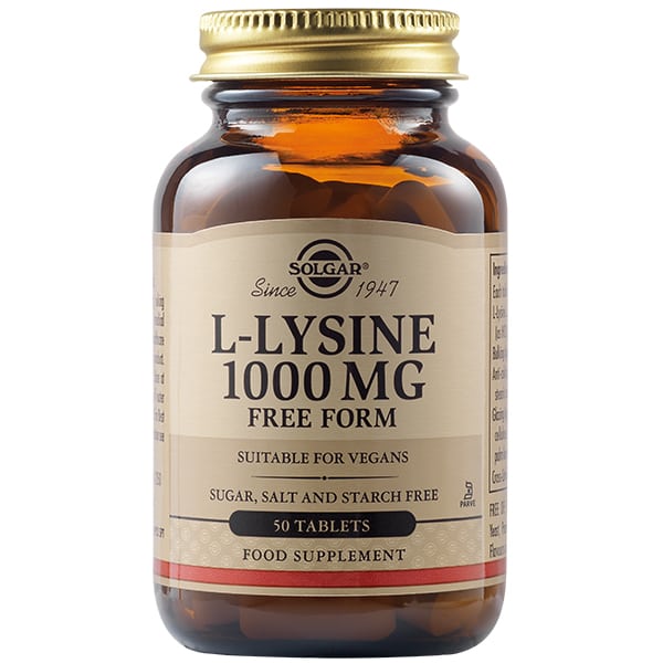 Solgar L-Lysine 50 tabs -  Καταπολέμηση του Απλού Έρπη