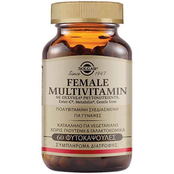 Solgar Female Multiple 60 Φυτικές Κάψουλες – Πολυβιταμίνη για Γυναίκες