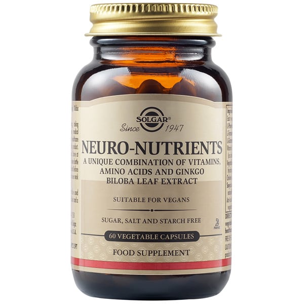 Solgar Neuro Nutrients 60V.Caps - Για την Ενίσχυση Των Νοητικών Λειτουργιών