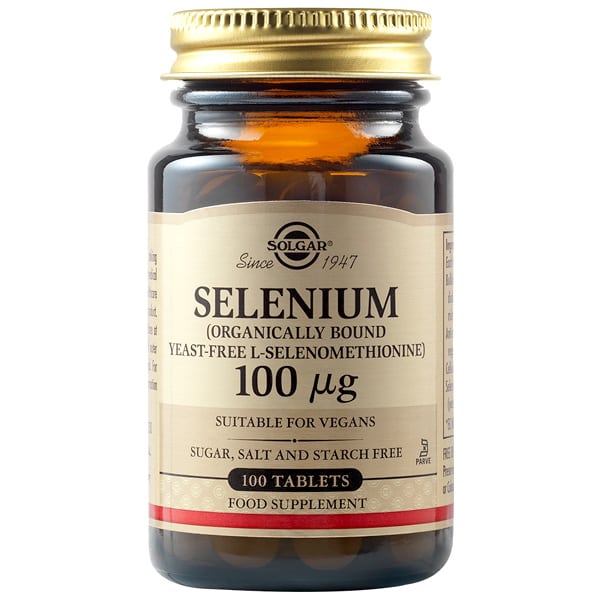 Solgar Selenium 100μg 100Tabs - Προστασία από οξειδωτικό στρες