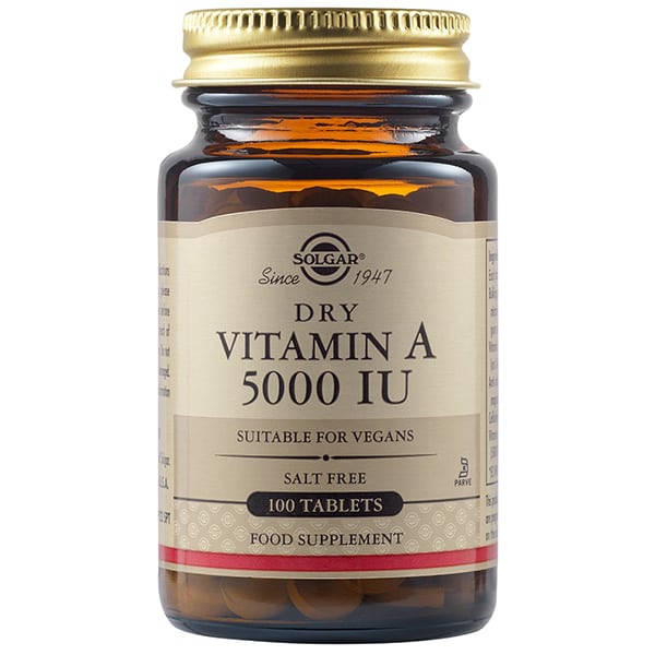 Solgar Vitamin A 5000 IU 100 ταμπλέτες