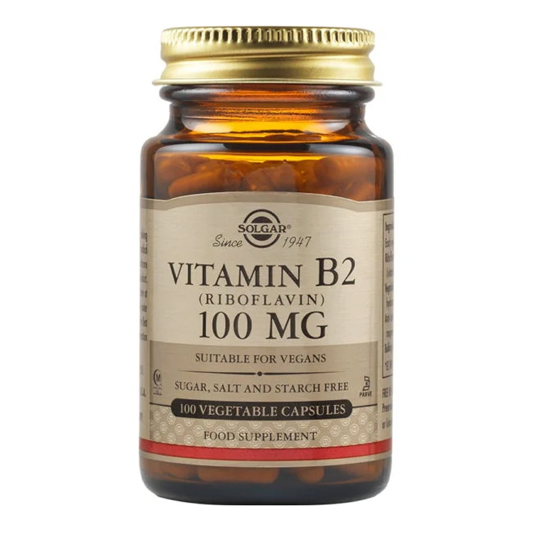 Solgar Vitamin B2 100mg - 100 φυτικές κάψουλες