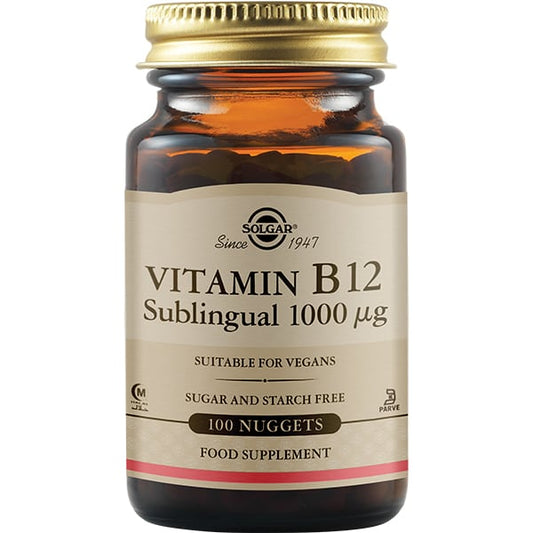 Solgar Vitamin B12 Βιταμίνη 1000mcg 100 υπογλώσσια δισκία