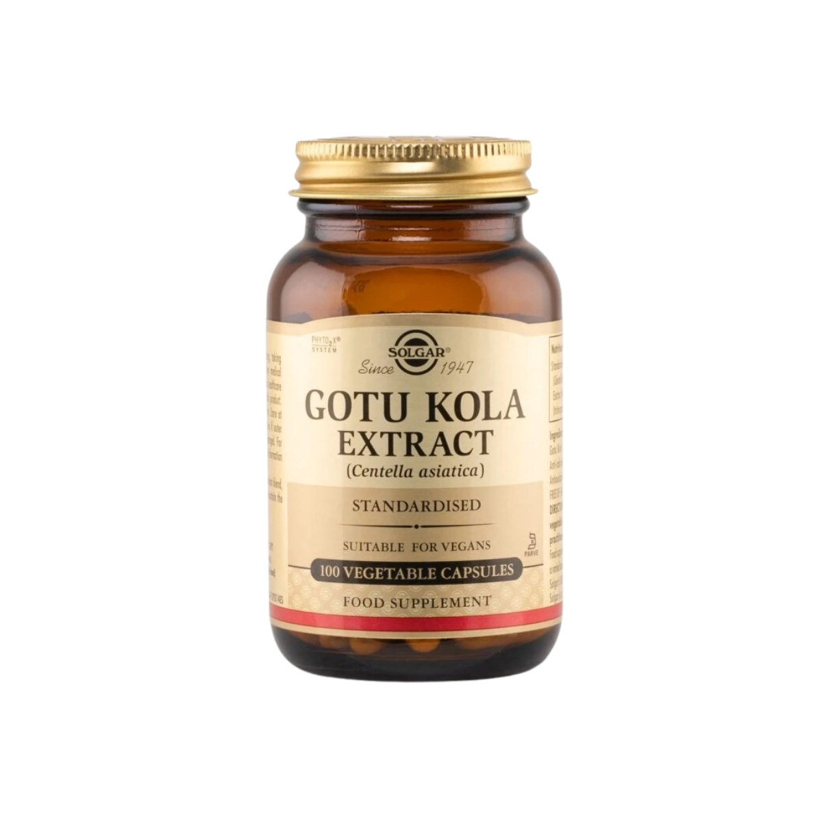 Solgar Standardized Gotu Kola Aerial Extract - 100 φυτικές κάψουλες