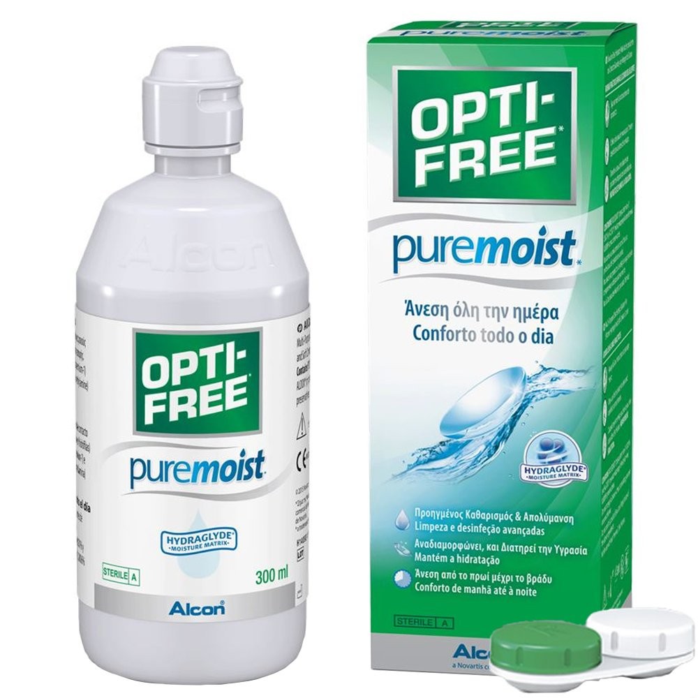 Opti-Free Pure Moist 300ml - Υγρό Φακών Επαφής