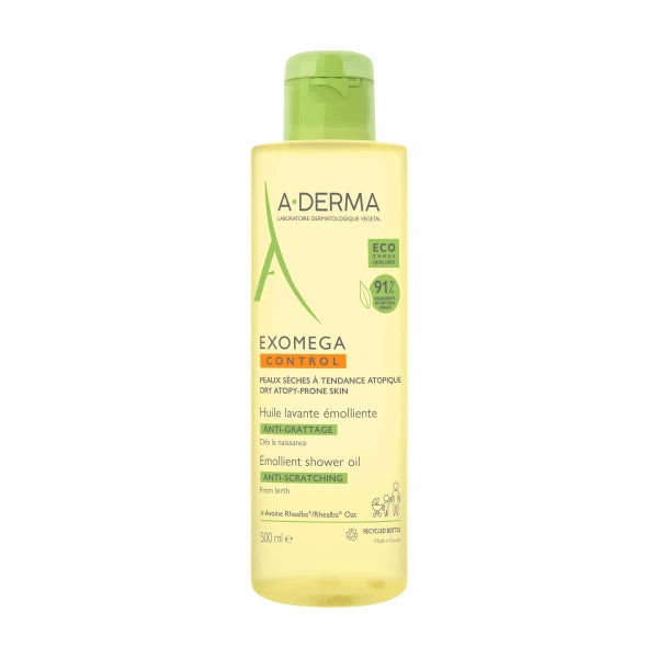 Exomega Control Emollient Shower Oil 500ml - Λάδι Καθαρισμού για Ατοπική Επιδερμίδα