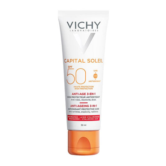 Capital Soleil Anti-Age 3 in 1 SPF50 50ml - Kατά των Ρυτίδων
