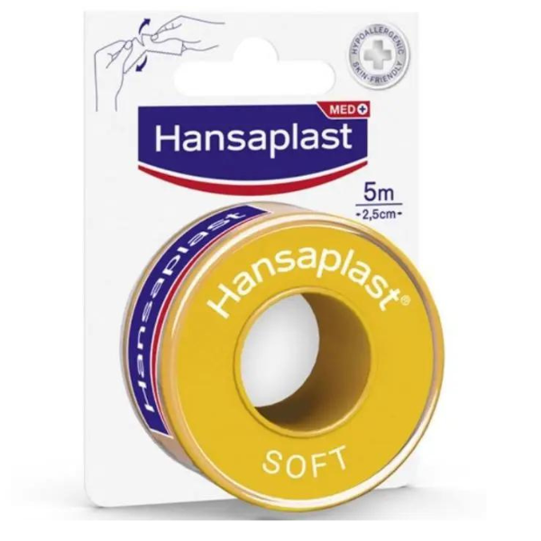 Hansaplast Soft Επιδεσμική Ταινία 2.5cm x 5m